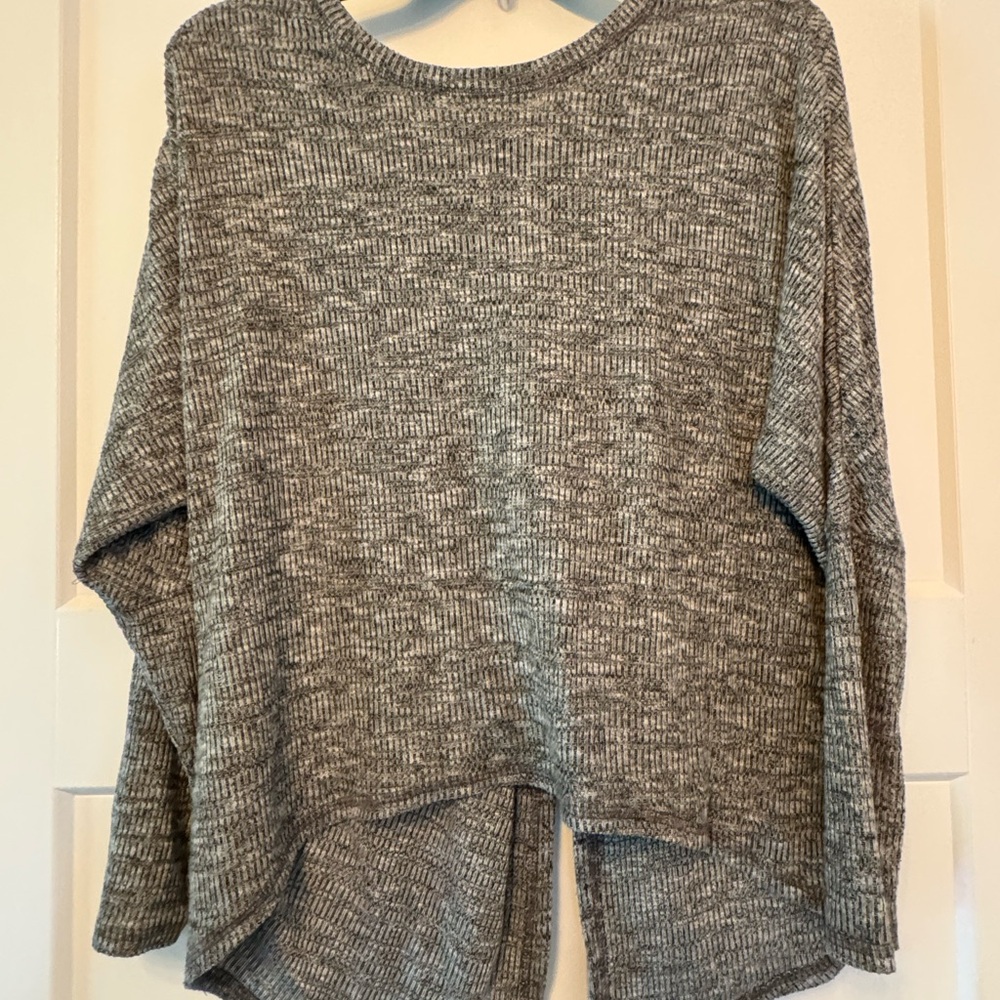 Cozy Gray Knit Sweater